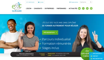 Site de l'école de la 2e chance