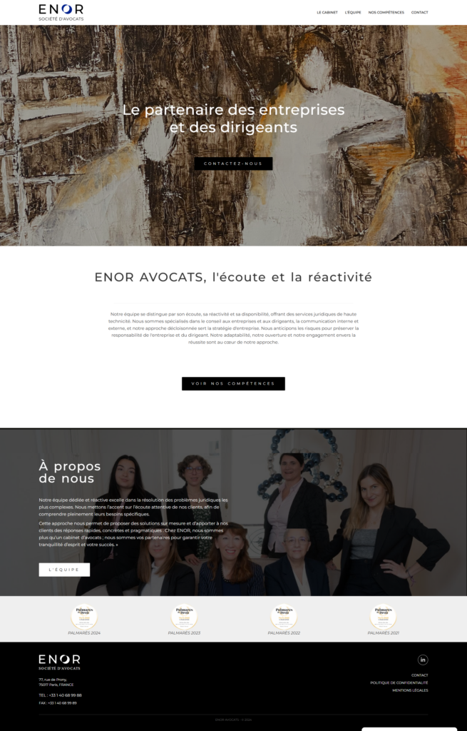 Enor avocat site